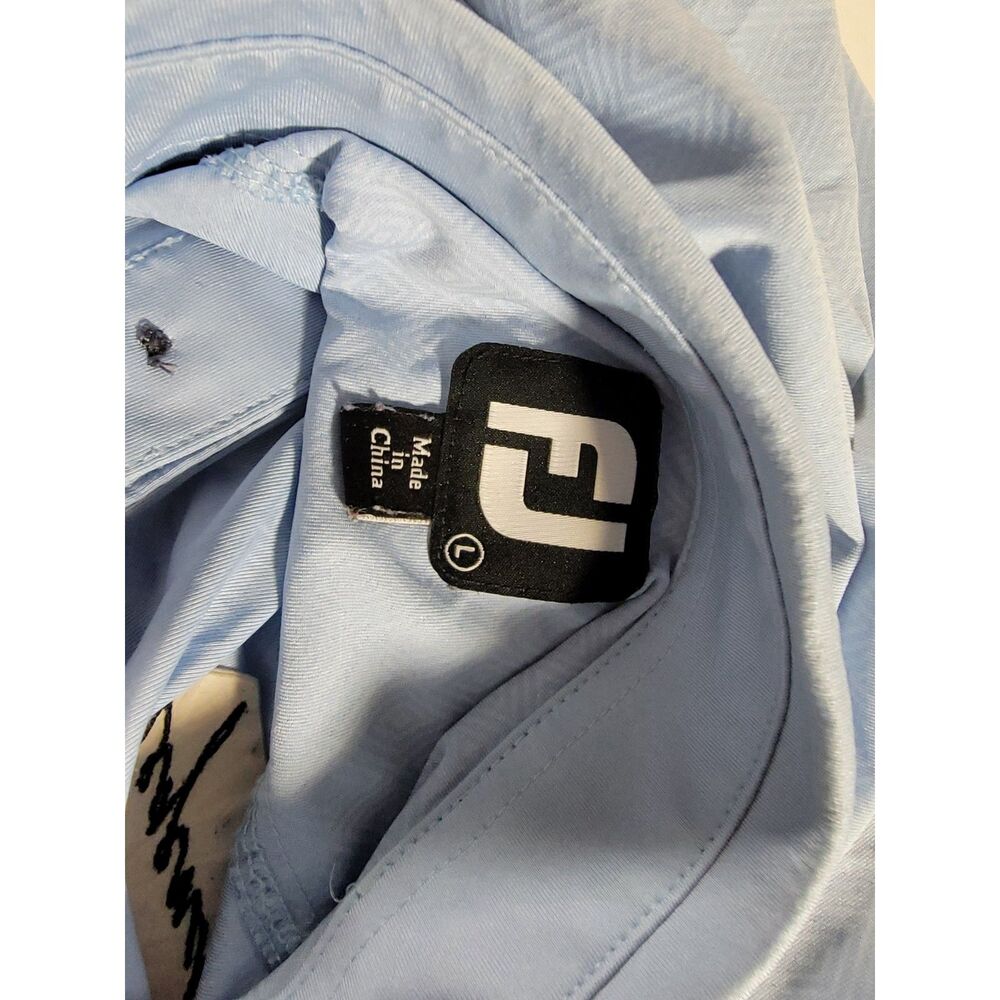 FootJoy FJ Light Blue Golfing Legend Men's Polo Shirt - Large - Picture 6 of 7